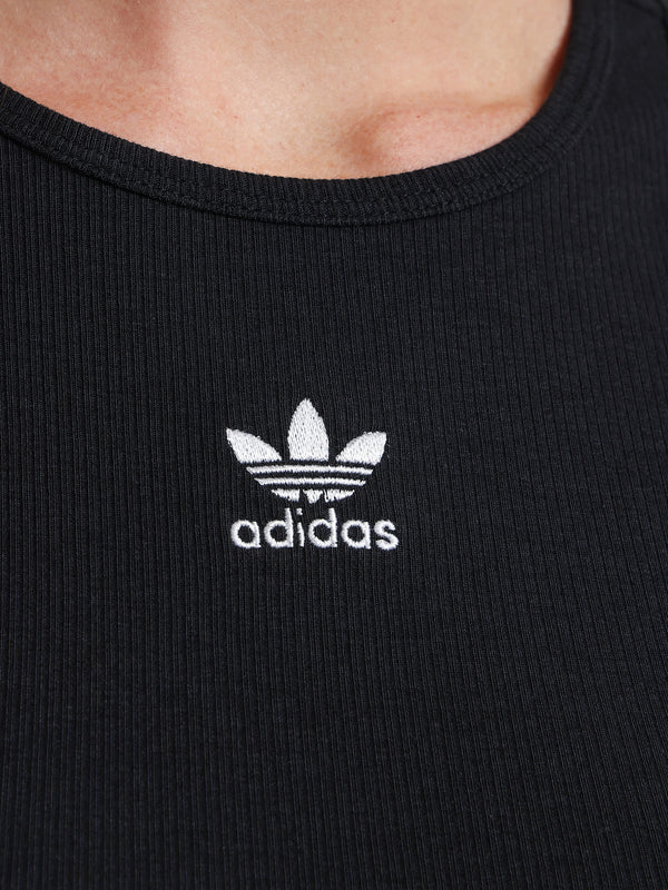 Adidas Adicolor Essentials Rib Tank Top Black | Glue Store