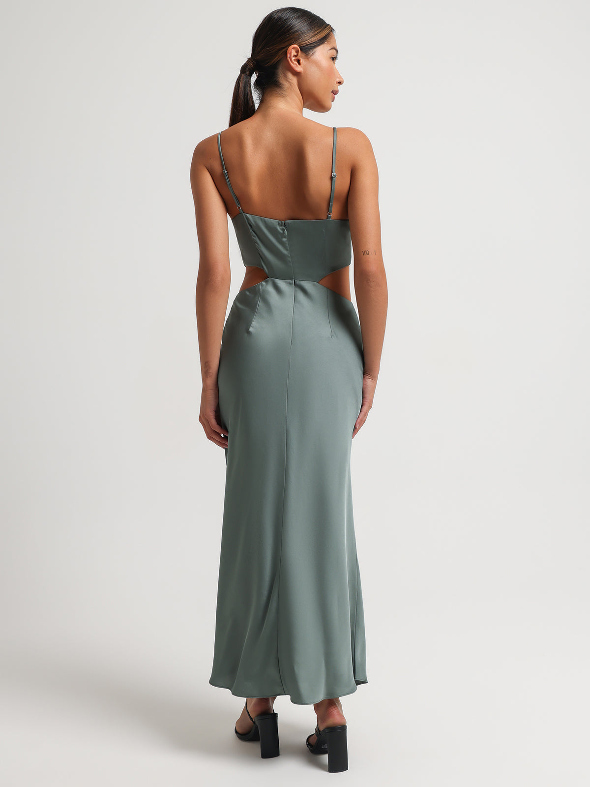 Lulu & Rose Tamara Ruched Midi Dress Jewel | Glue Store Lulu & Rose Tamara Ruched Midi Dress Jewel | Glue Store