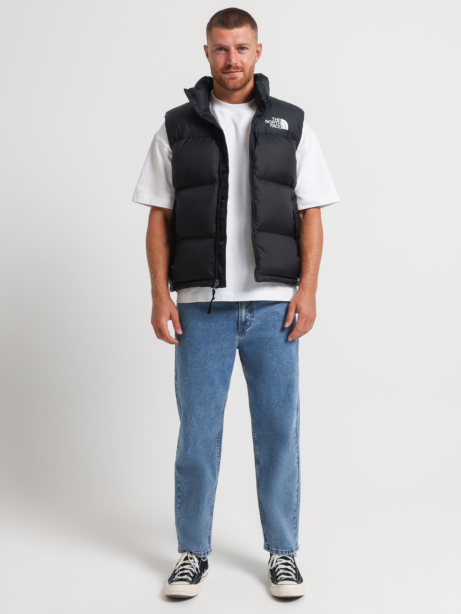 Glue Store Mens Black Nuptse Jacket Black Puffer Jacket North Face