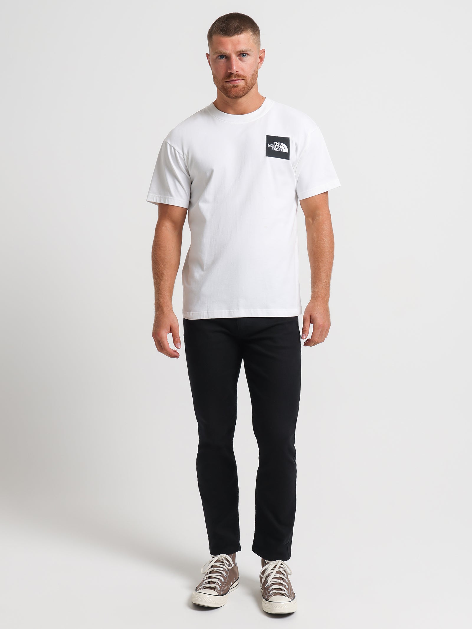 Short Sleeve Heavyweight Box T-Shirt in TNF White