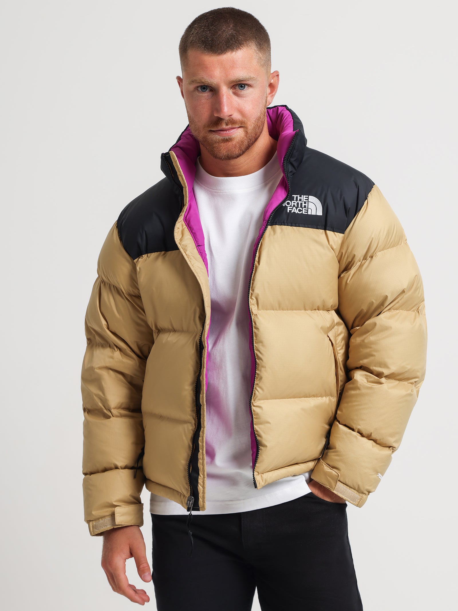 The North Face 1996 Retro Nuptse Puffer Jacket Khaki - Main Image