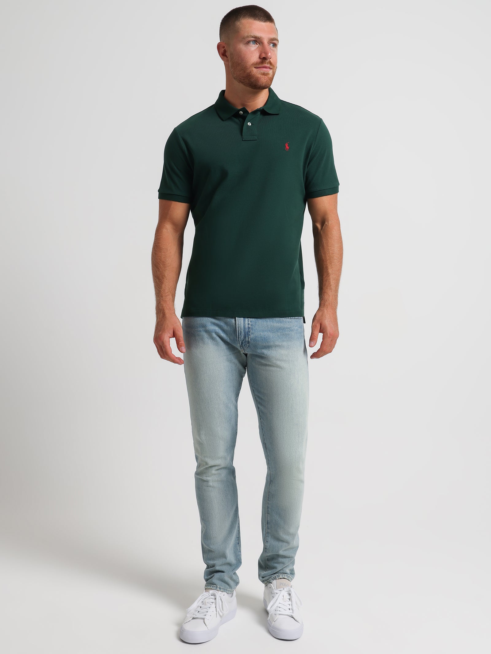 Classic Fit Mesh Polo Shirt