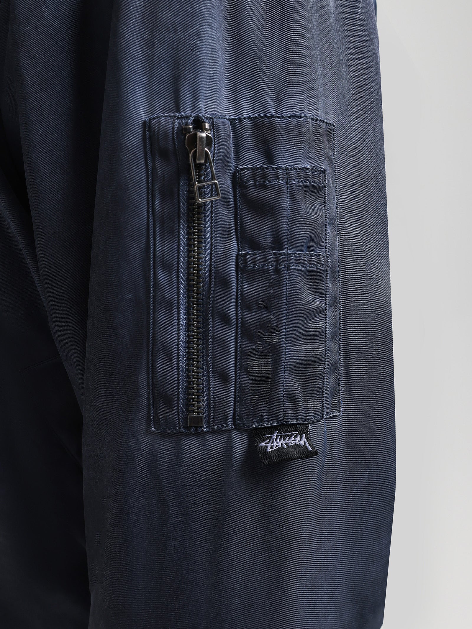 Stussy Dyed Nylon Bomber Jacket Navy | Glue Store