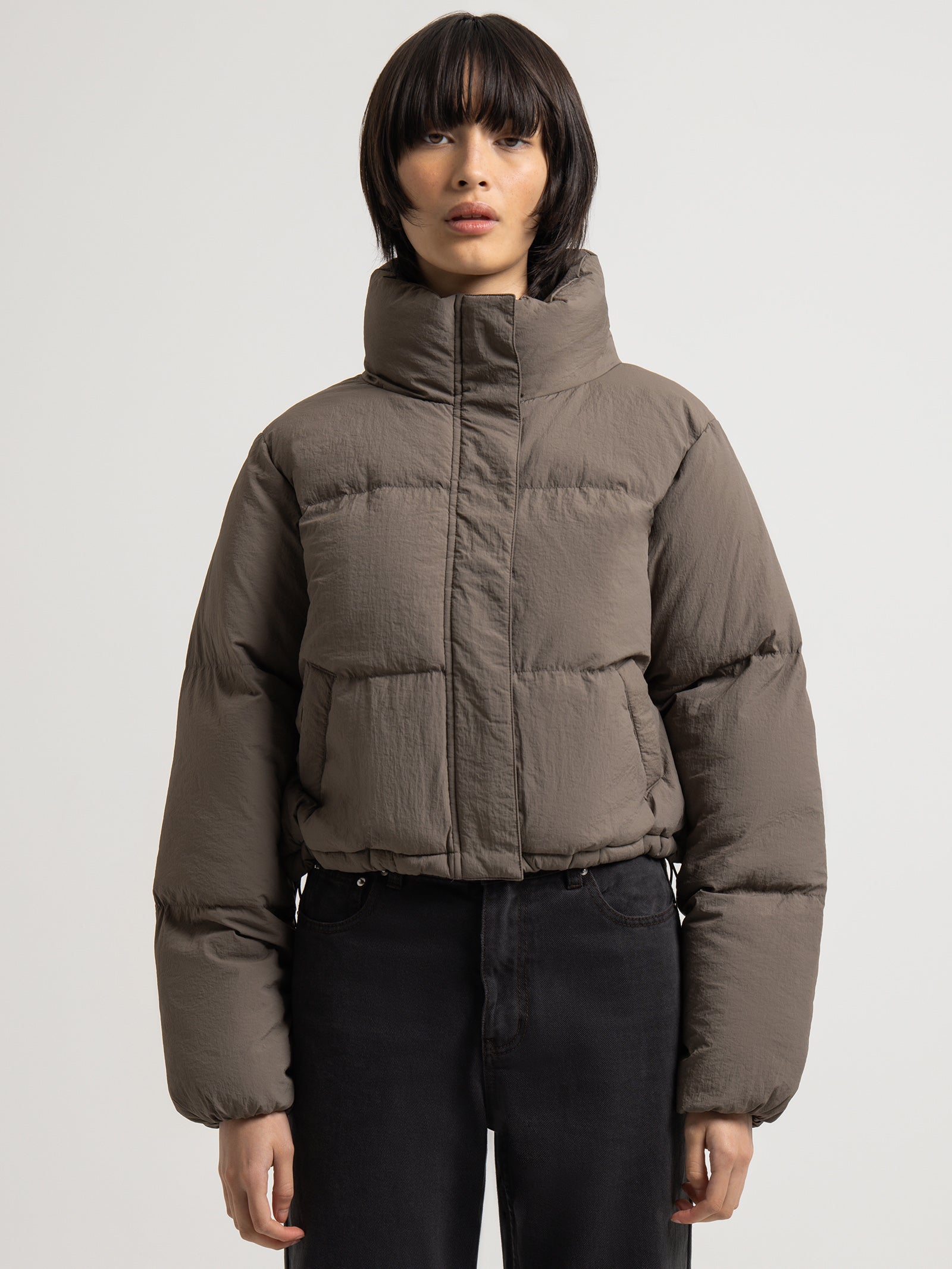 Topher Puffer Jacket in Ash