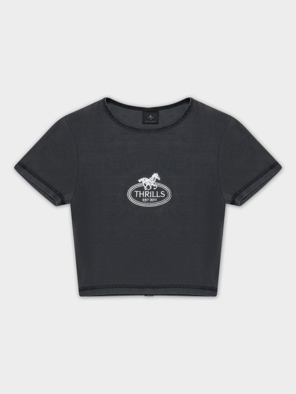 Chariot Oval Baby T-Shirt in Merch Black