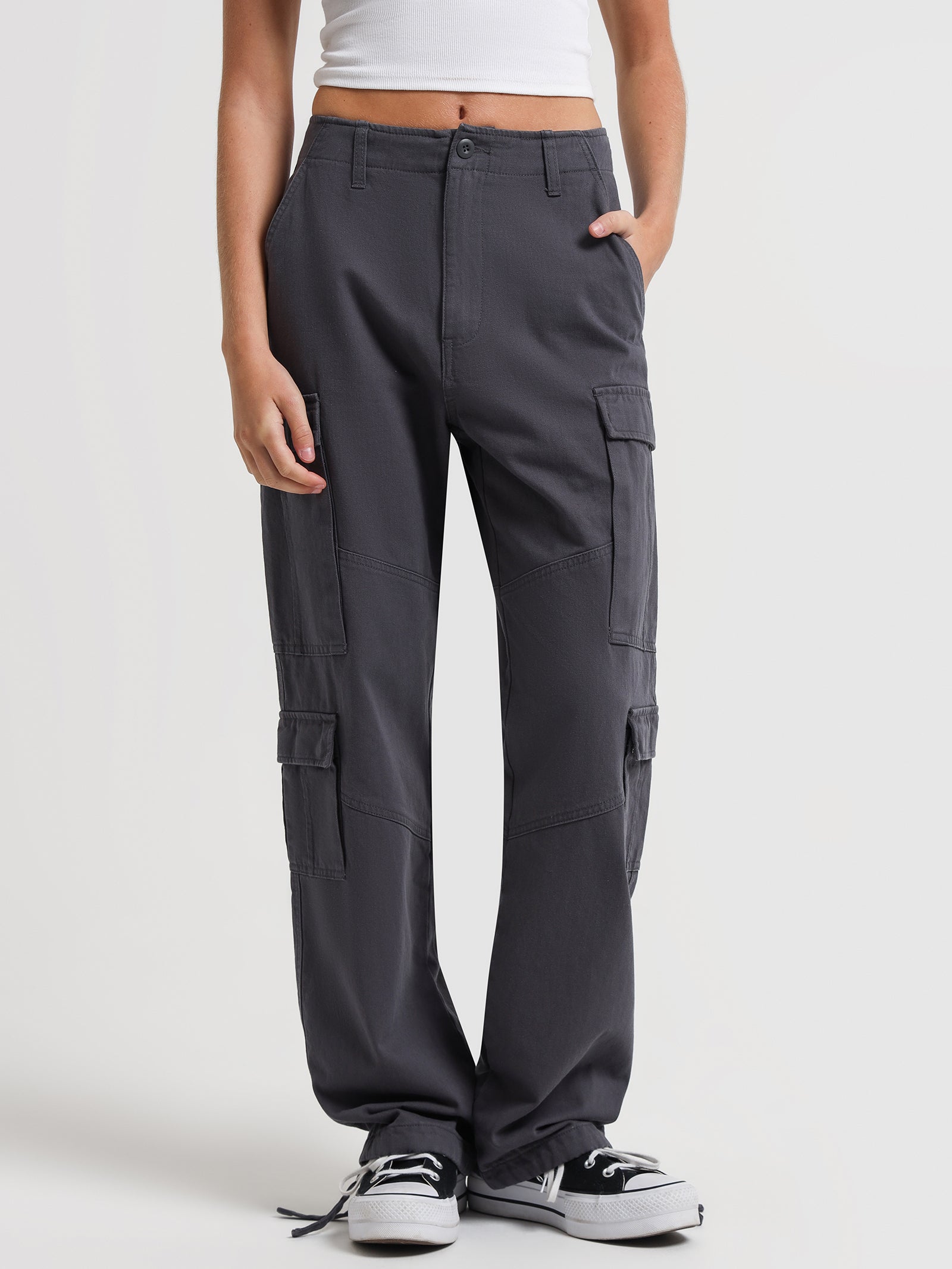 Surplus Cargo Pants in Charcoal - Glue Store