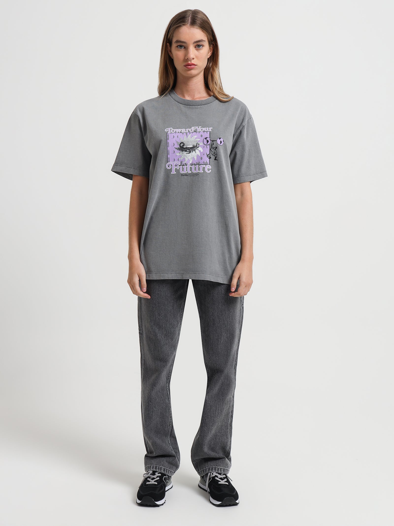 Thrills Forward Your Future Merch T-Shirt Washed Green