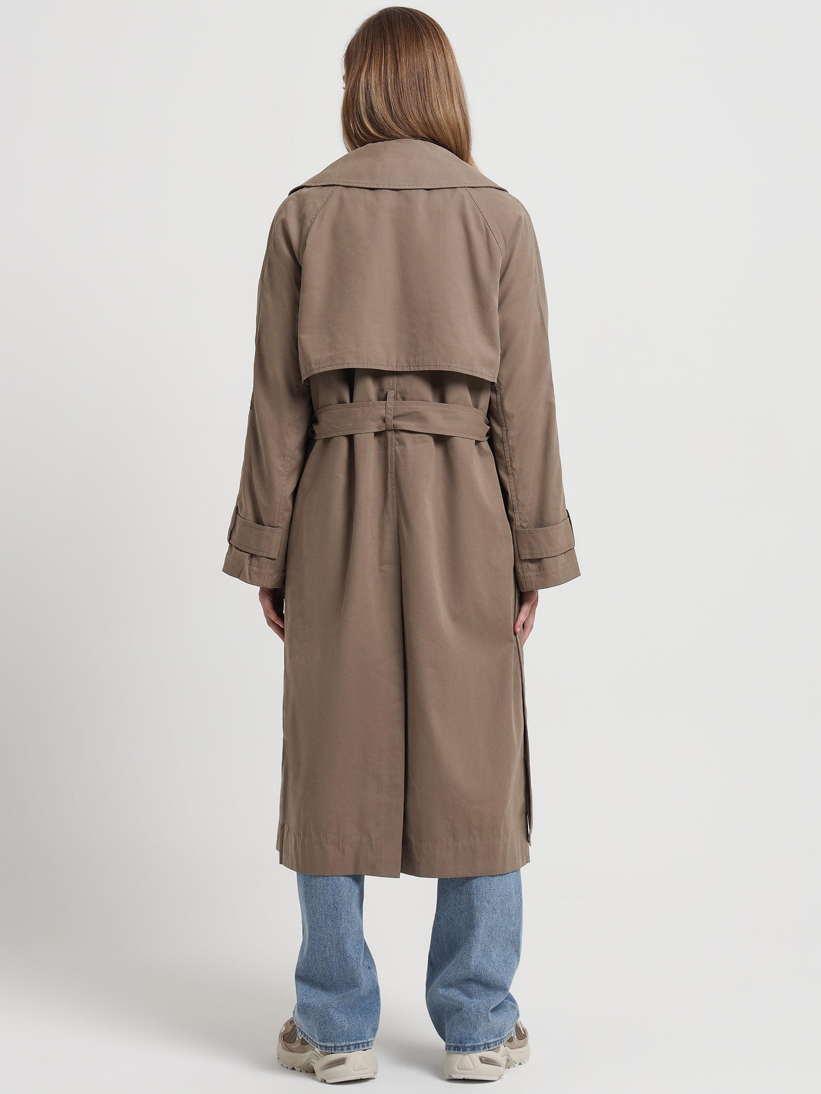 Odyssey Trench Coat in Smoke Brown
