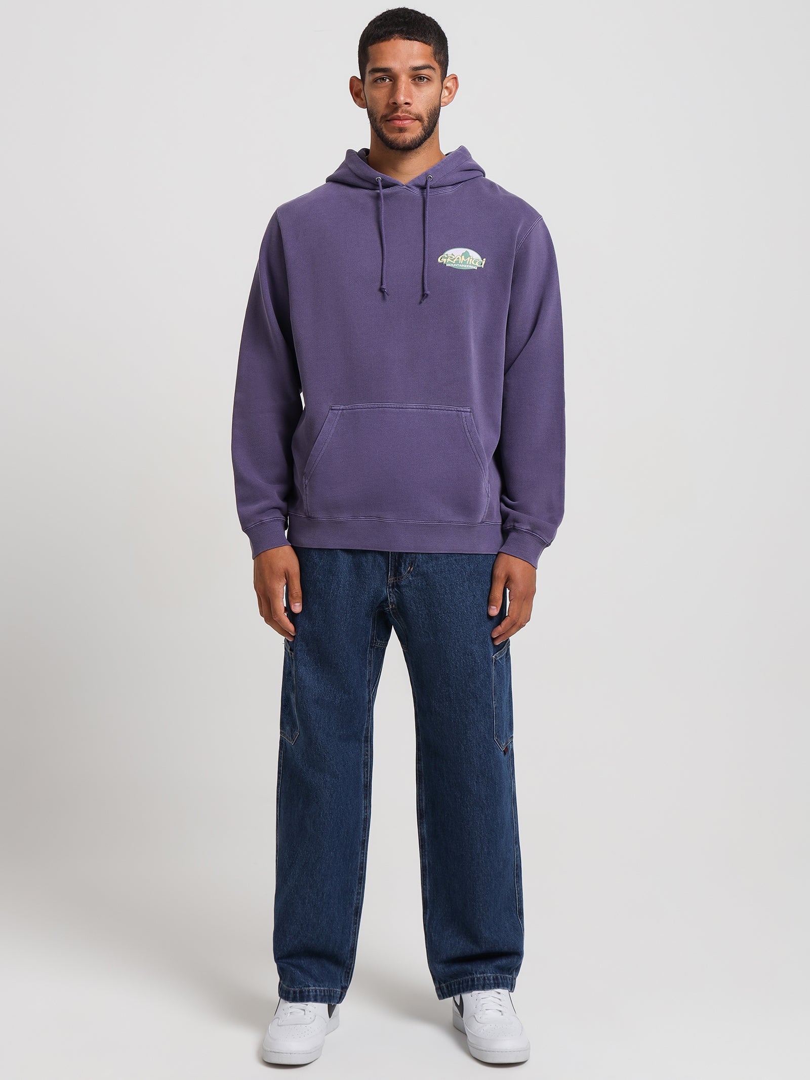 Summit Hooded Sweatshirt in Purple Pigment