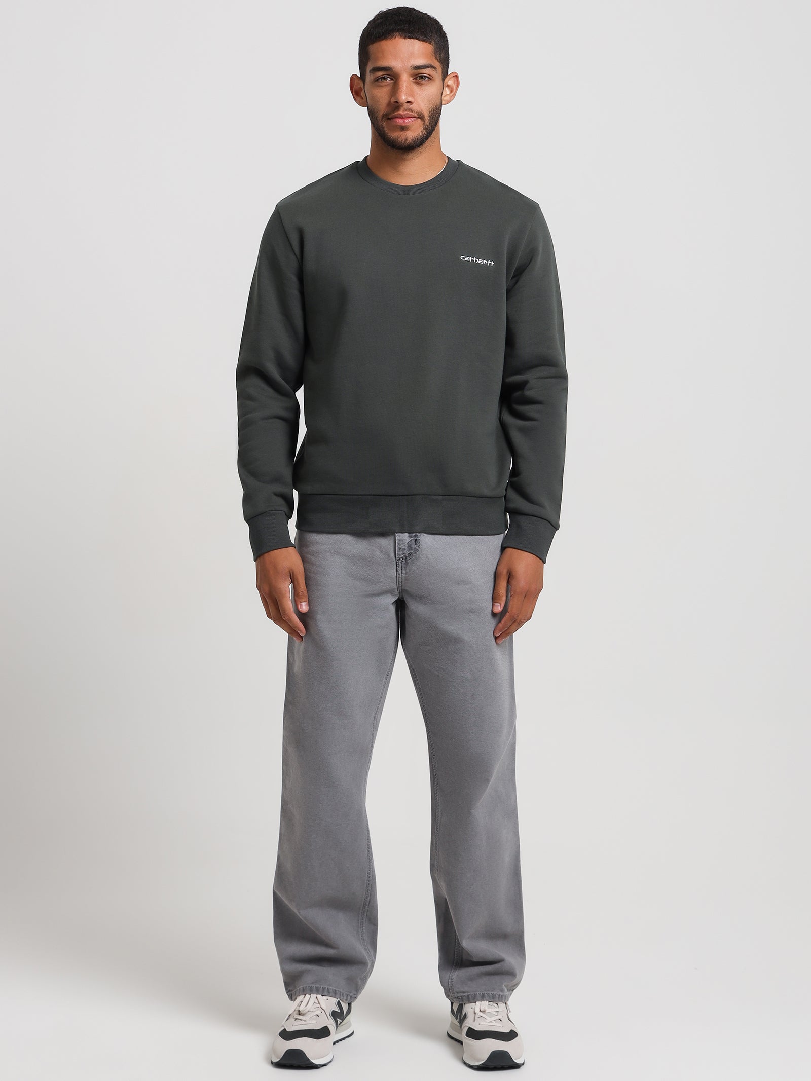 Script Embroidery Sweater