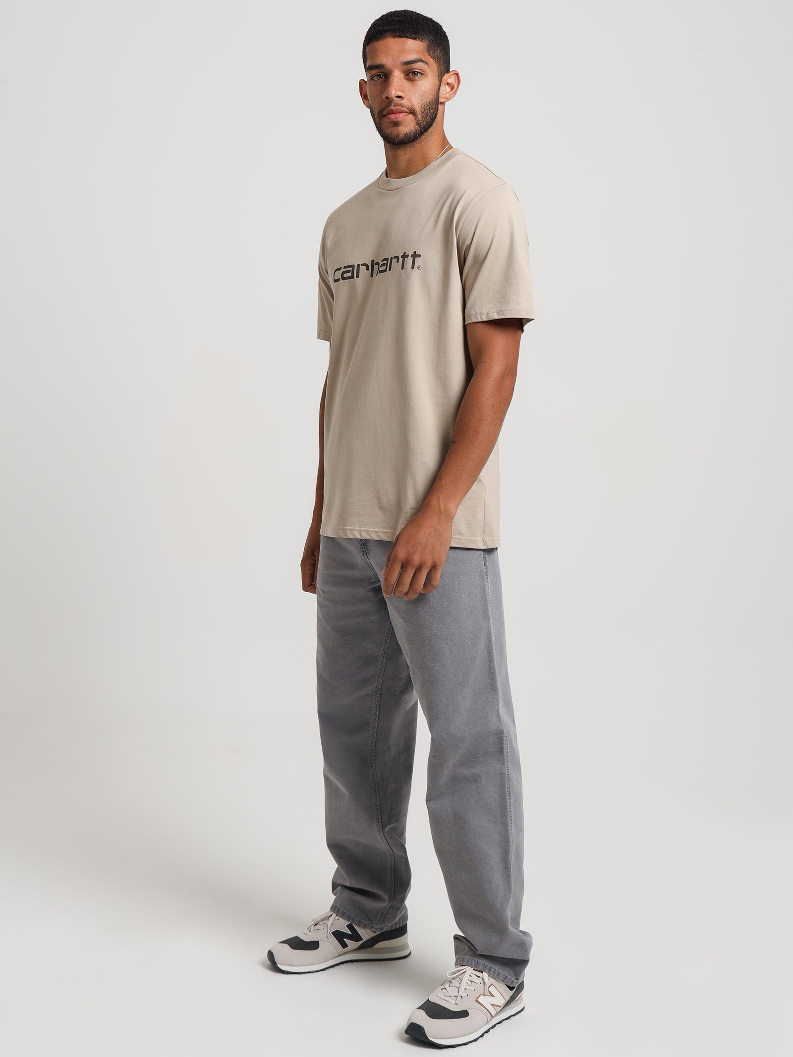 Short Sleeve Script Emboirdery T-Shirt