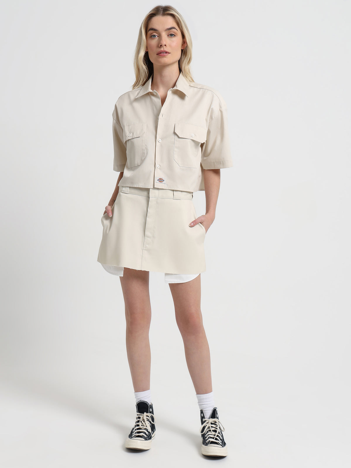 Dickies 1574 Cropped Shirt | Bone