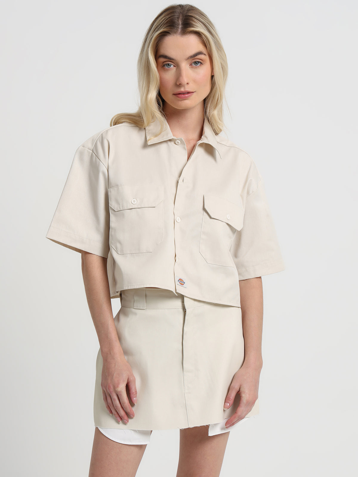 Dickies 1574 Cropped Shirt | Bone