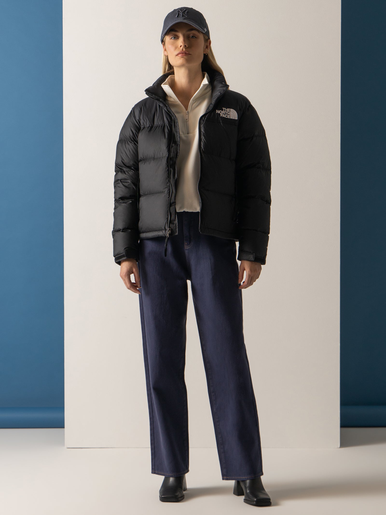 Hood North Face 1996 Retro Nuptse Jacket Womens Black The North