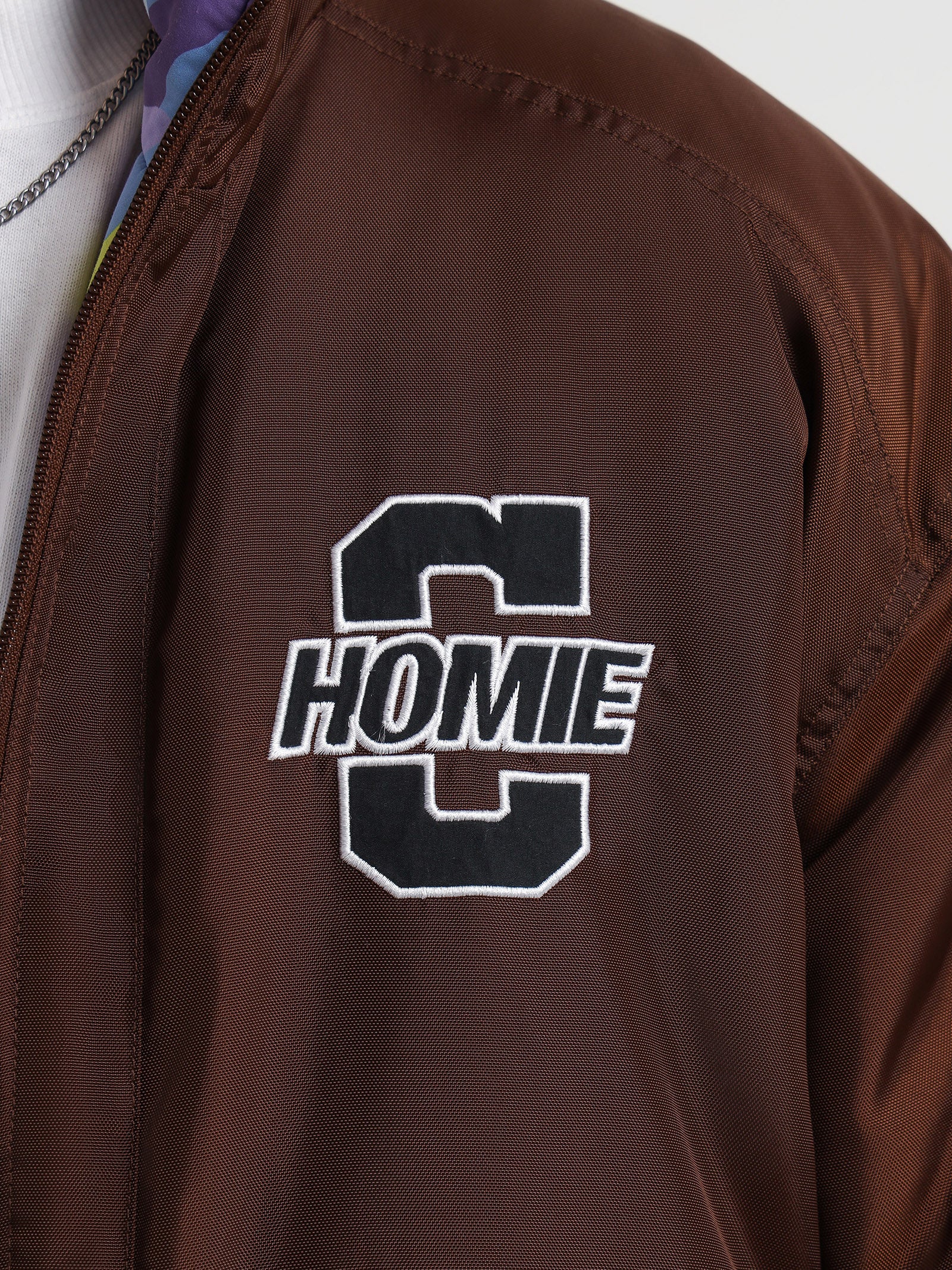 Rebound HoMie Reversible Jacket in Brown & Camo