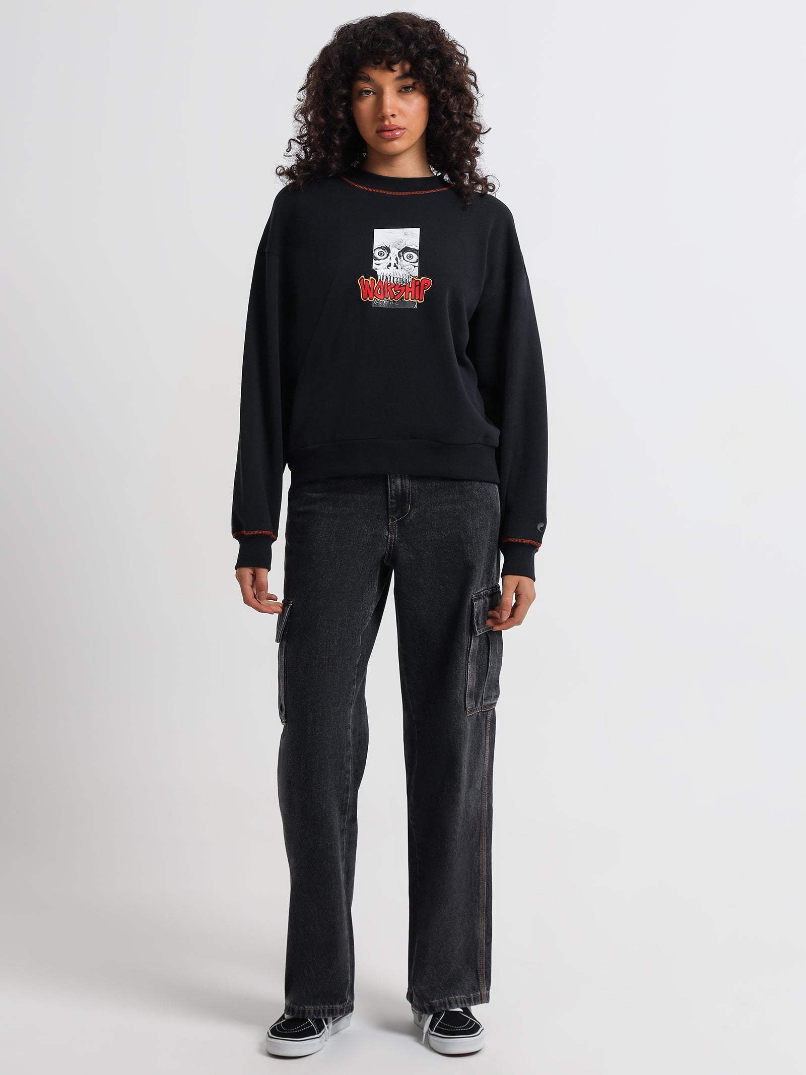 Worship Sloucher Cargo Jeans Volcanic A | Glue Store