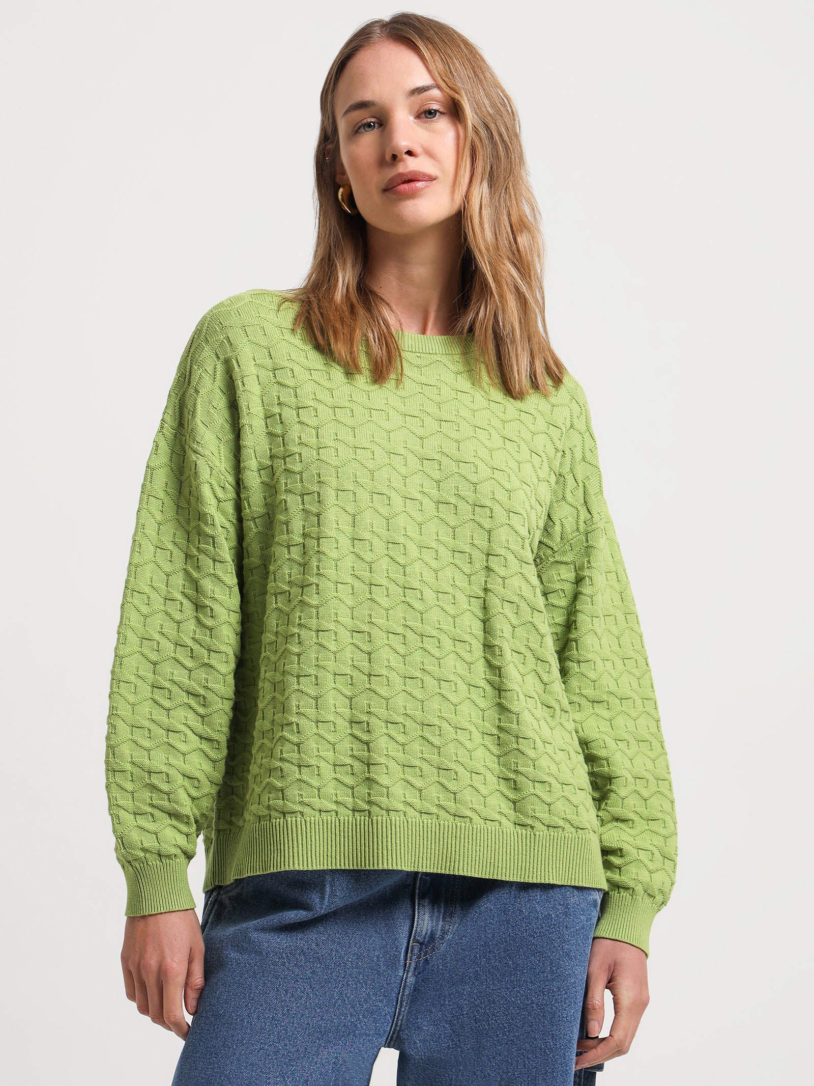 Strand Knit in Lime - Glue Store