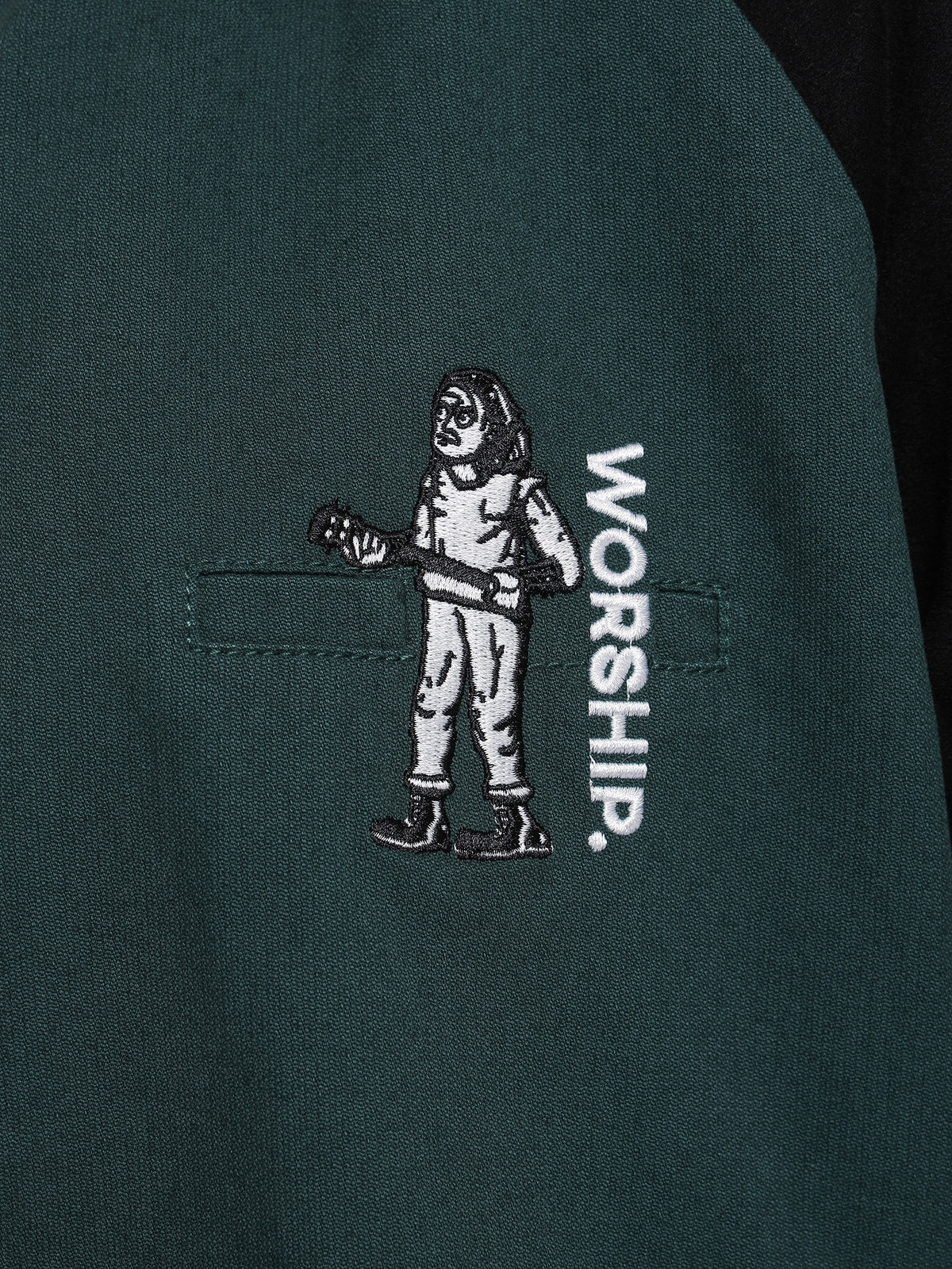 Worship Breakdown Varsity Jacket | Dark Teal