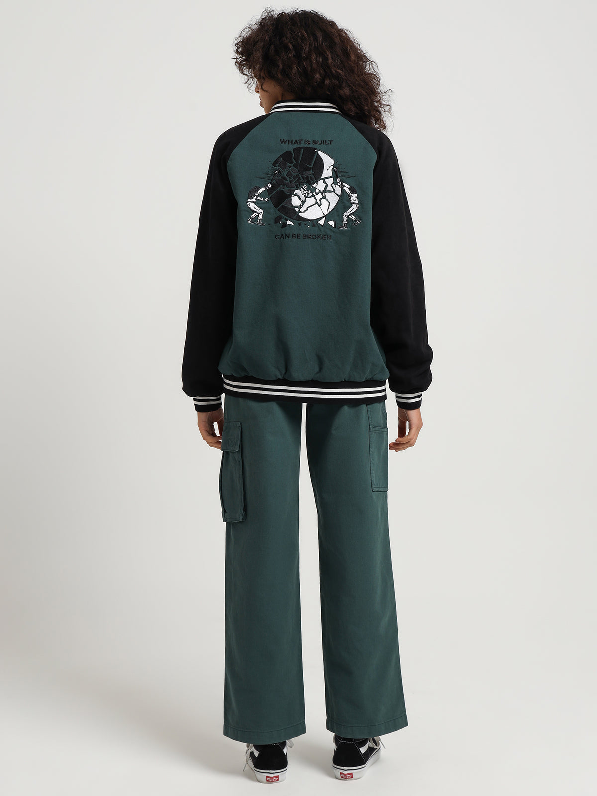 Worship Breakdown Varsity Jacket | Dark Teal