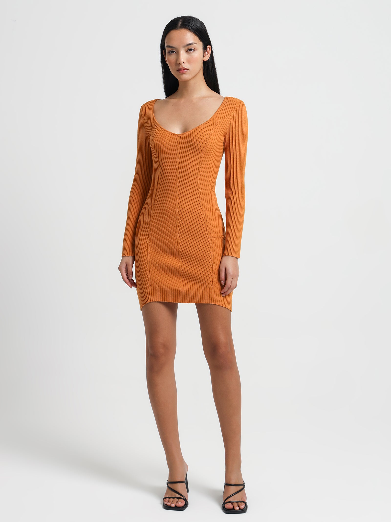 Elsa Knitted Dress in Marigold