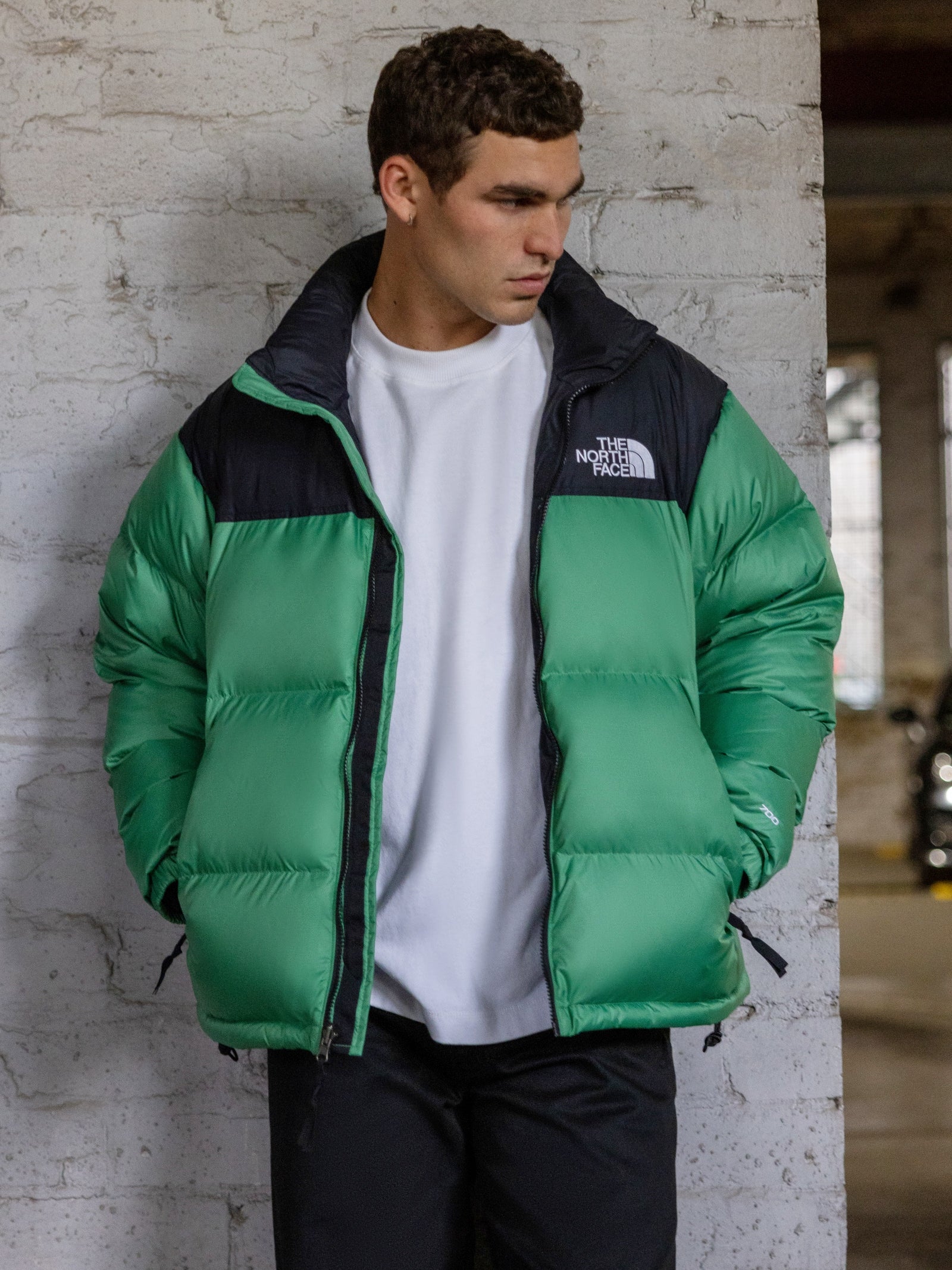 The North Face 1996 Retro Nuptse Jacket Green Glue Store