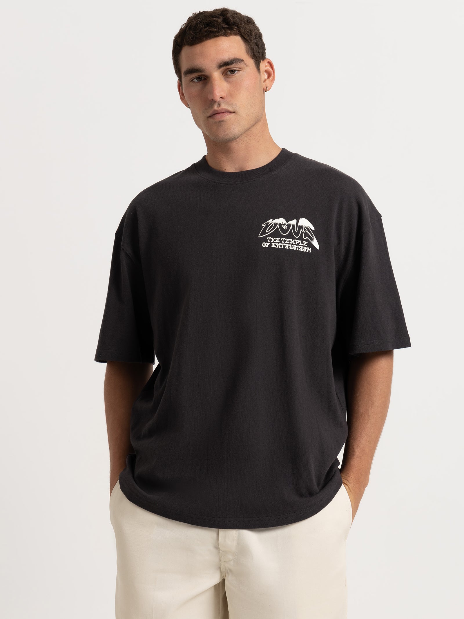 Temple T-Shirt in Anthracite