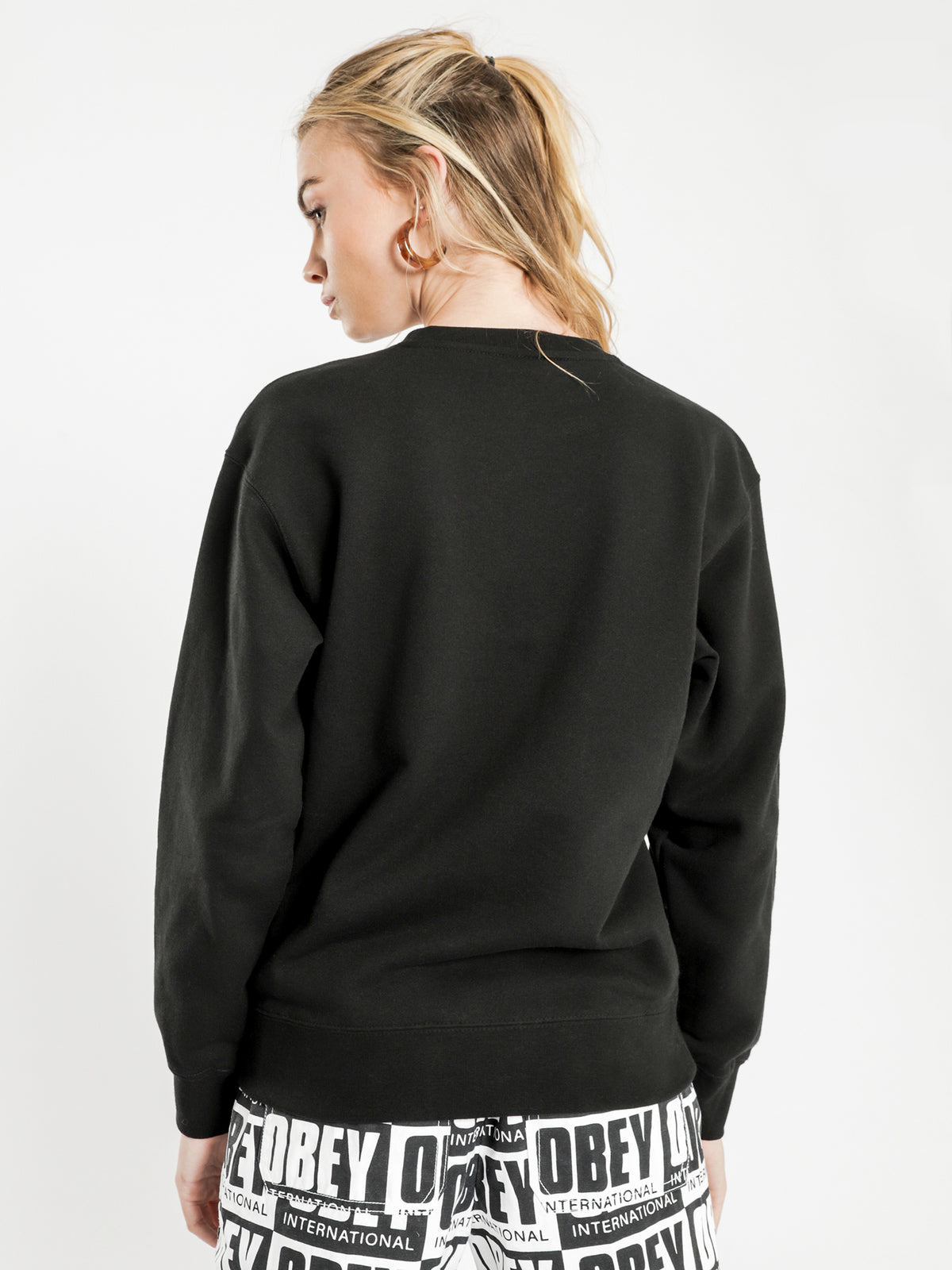 Blockside Crew Sweater in Black