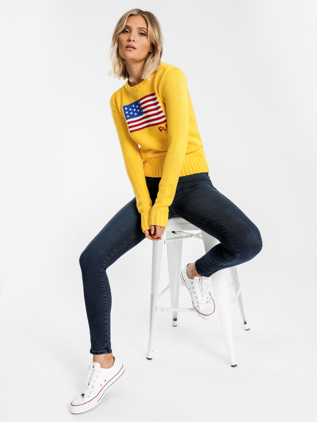 Polo Ralph Lauren Flag Knit | Yellow