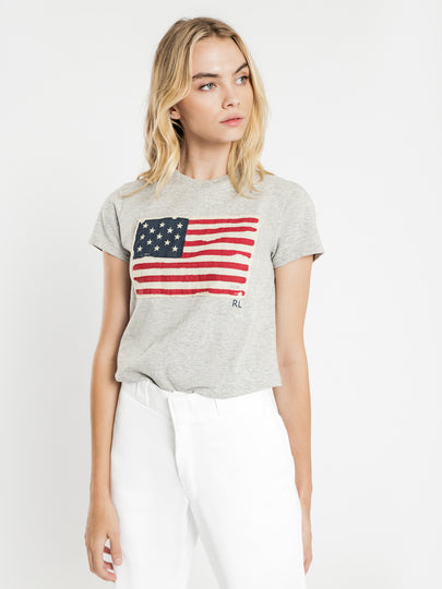 Polo Short Sleeve Flag T-Shirt