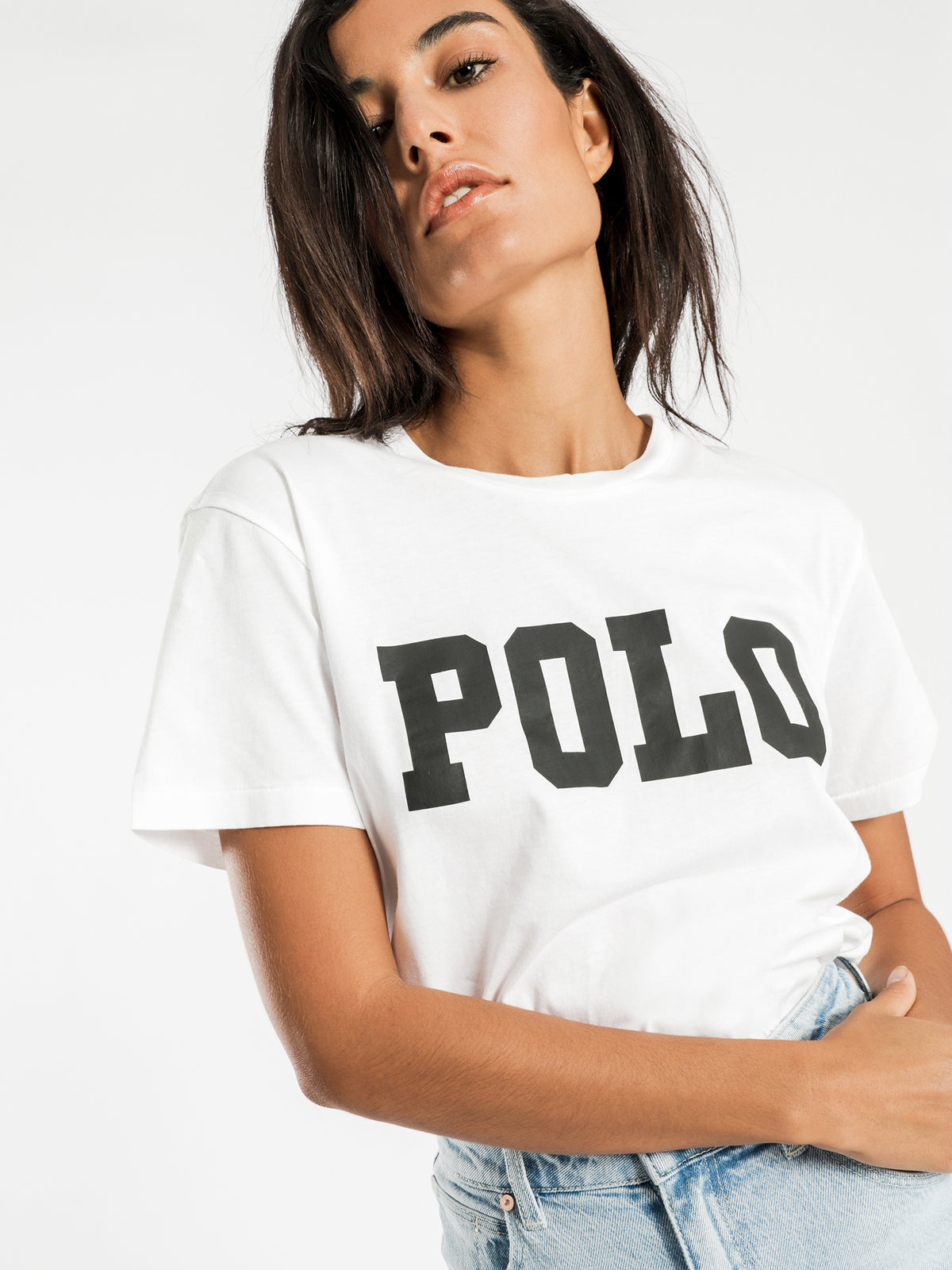 Big Polo Logo T-Shirt in White