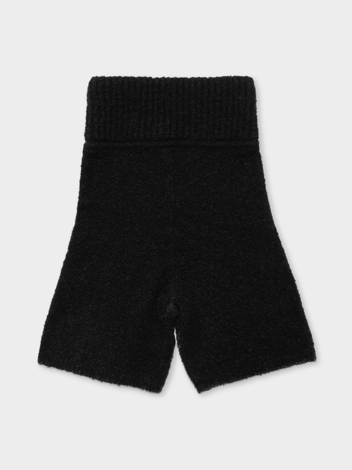 Triple Double Knit Shorts in Black