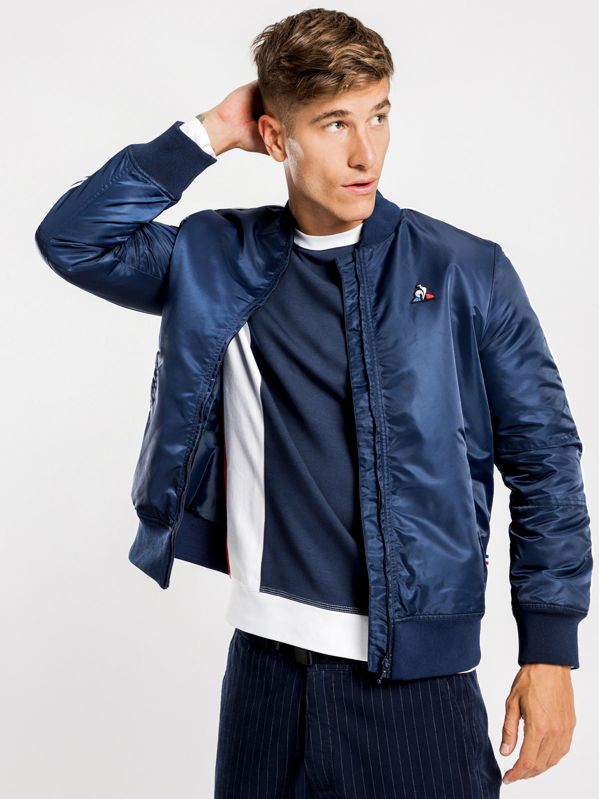 Le Coq Sportif Cabot Bomber Jacket | Dress Blues