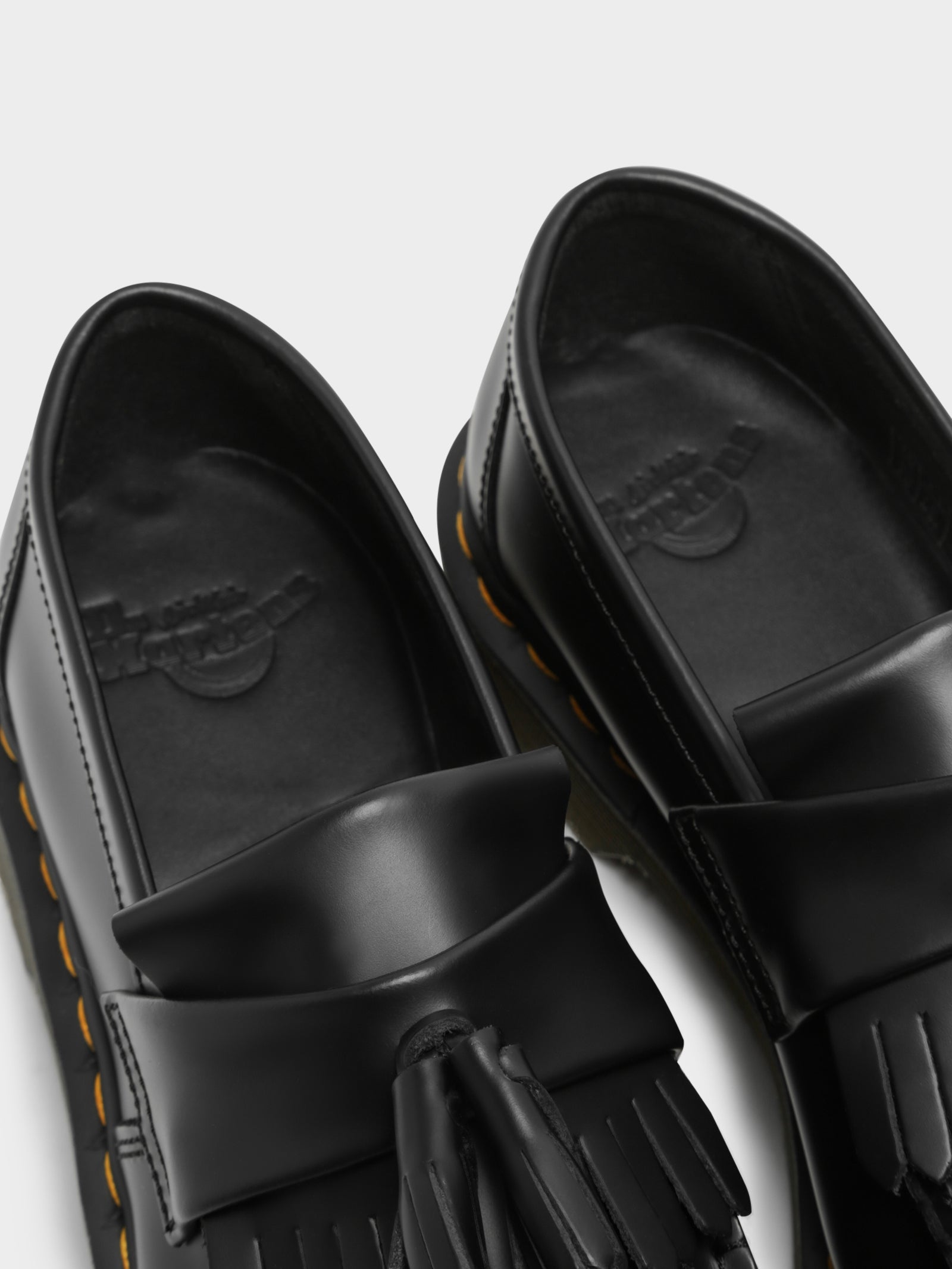 Dr Martens Unisex Adrian Tassel Loafers Black Glue Store