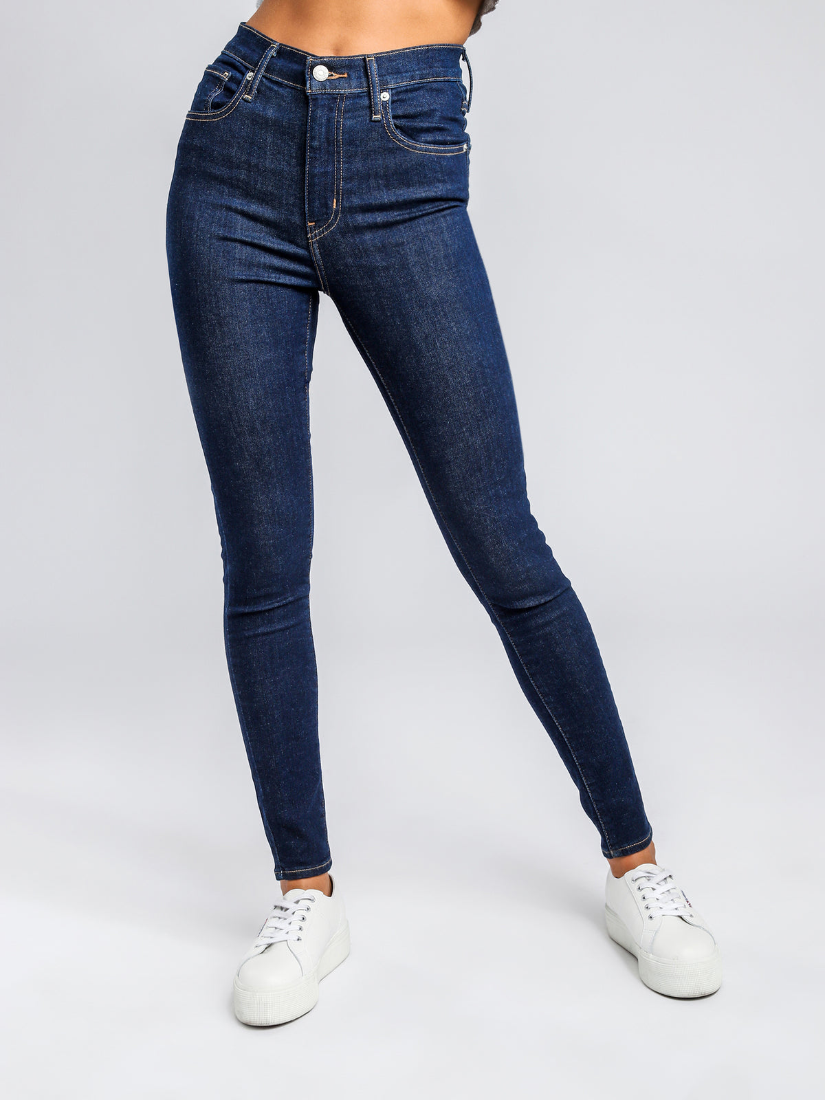 Mile High Super Skinny Jeans in Upgrade Blue Denim
