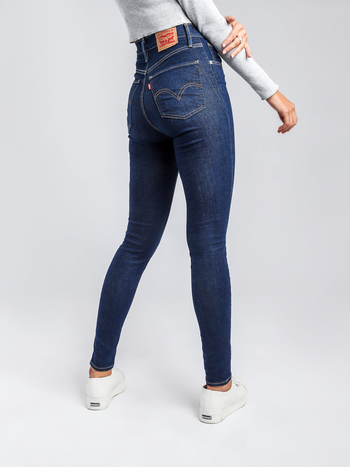 Mile High Super Skinny Jeans in Upgrade Blue Denim
