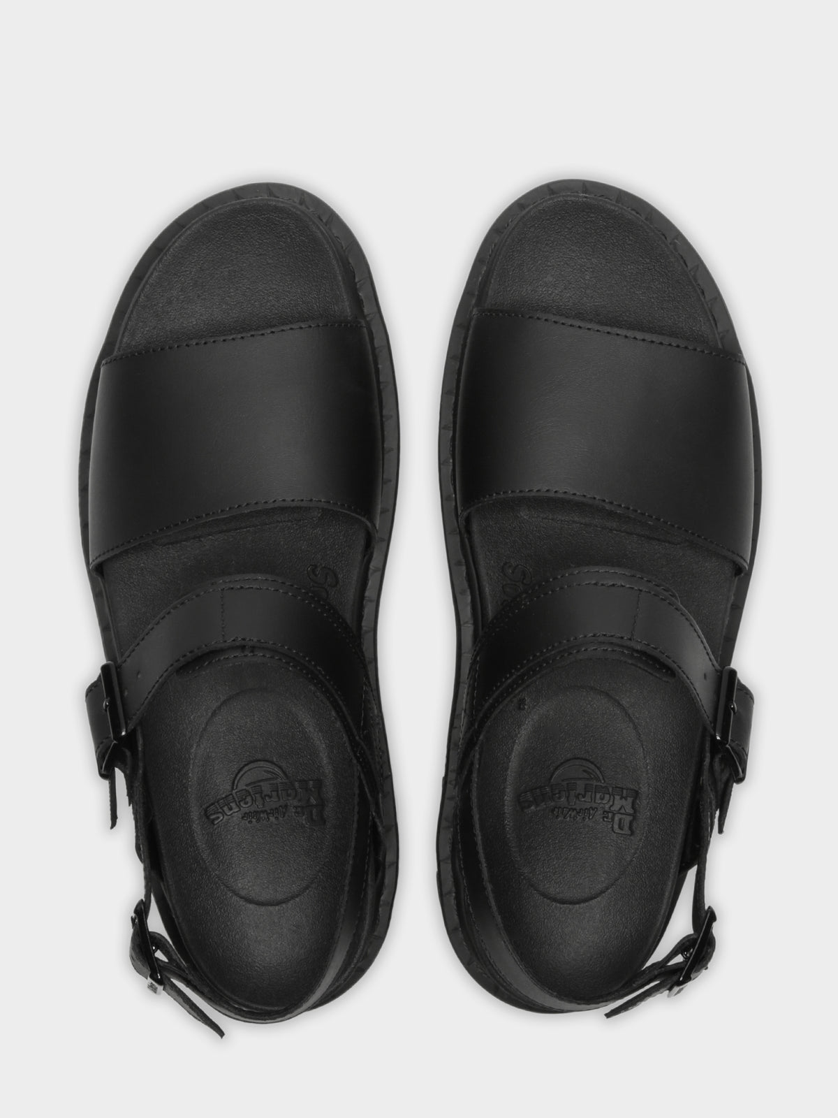 Voss Platform Sandal in Black