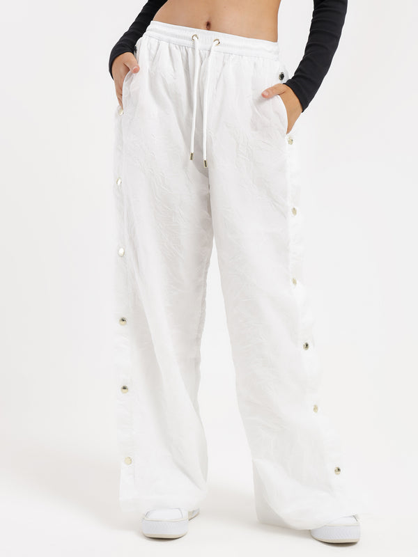 Volley Pants in Optic White