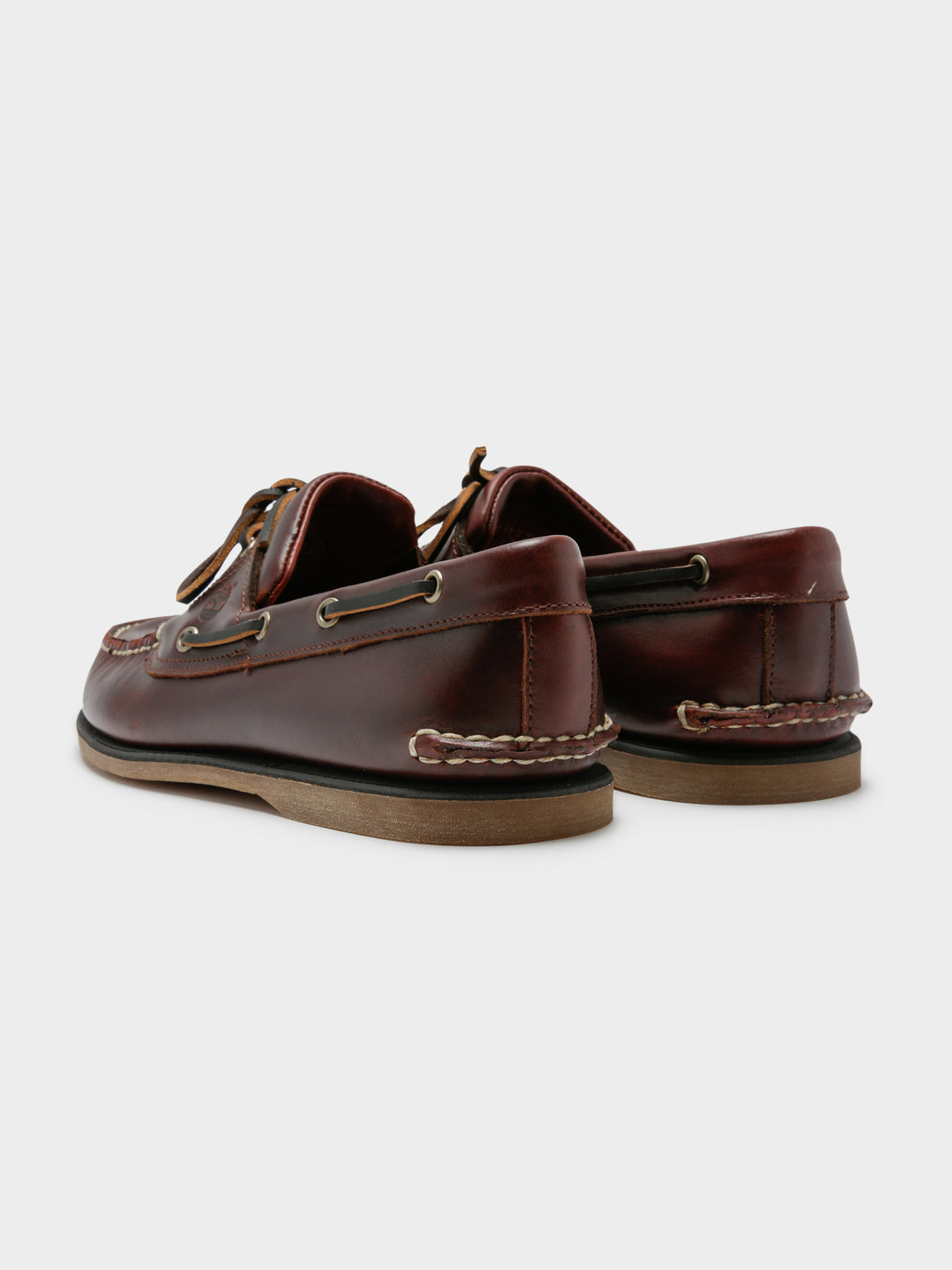 Mens Classic 2-Eye Boat Shoes in Brown
