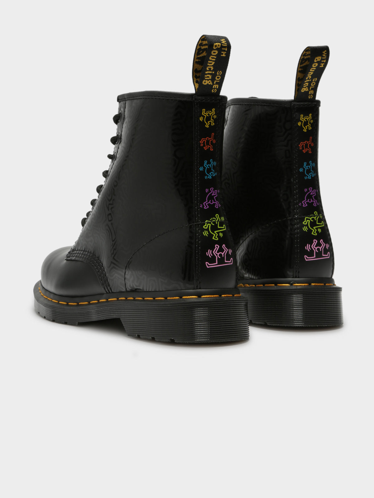 Unisex 1460 Keith Haring Boots in Black