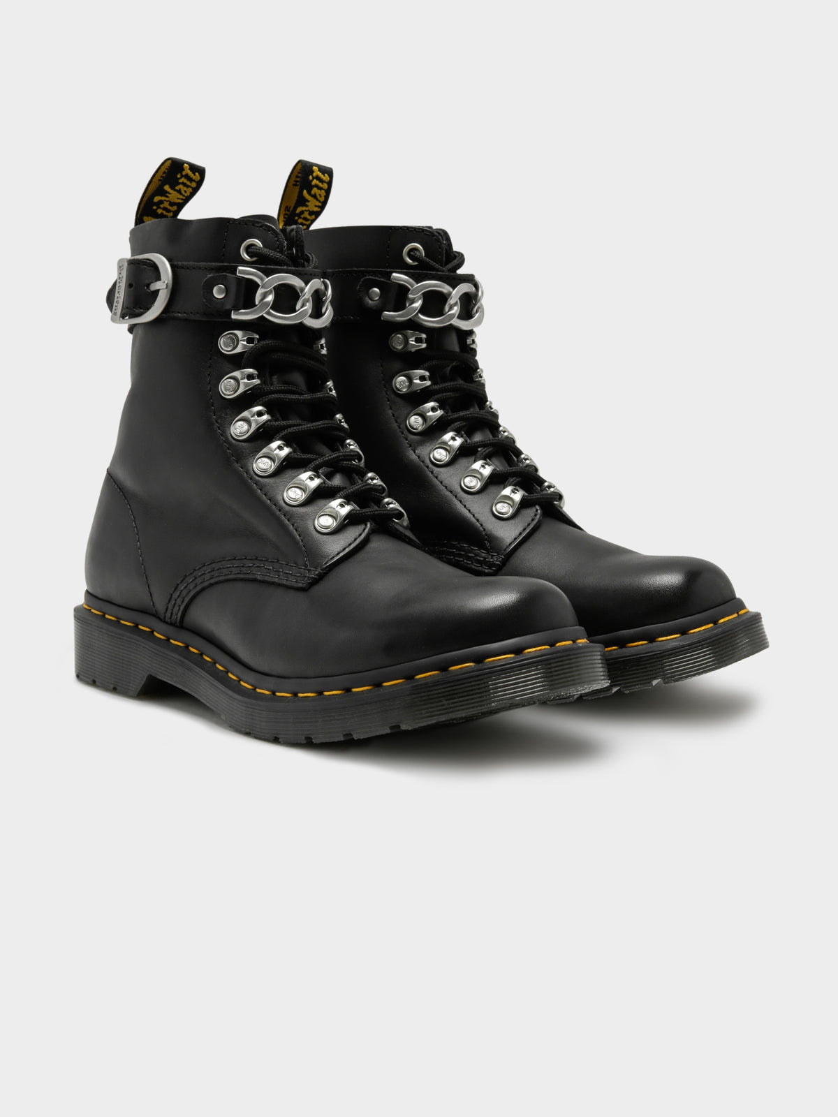 Womens 1460 Pascal Chain Boots in Black
