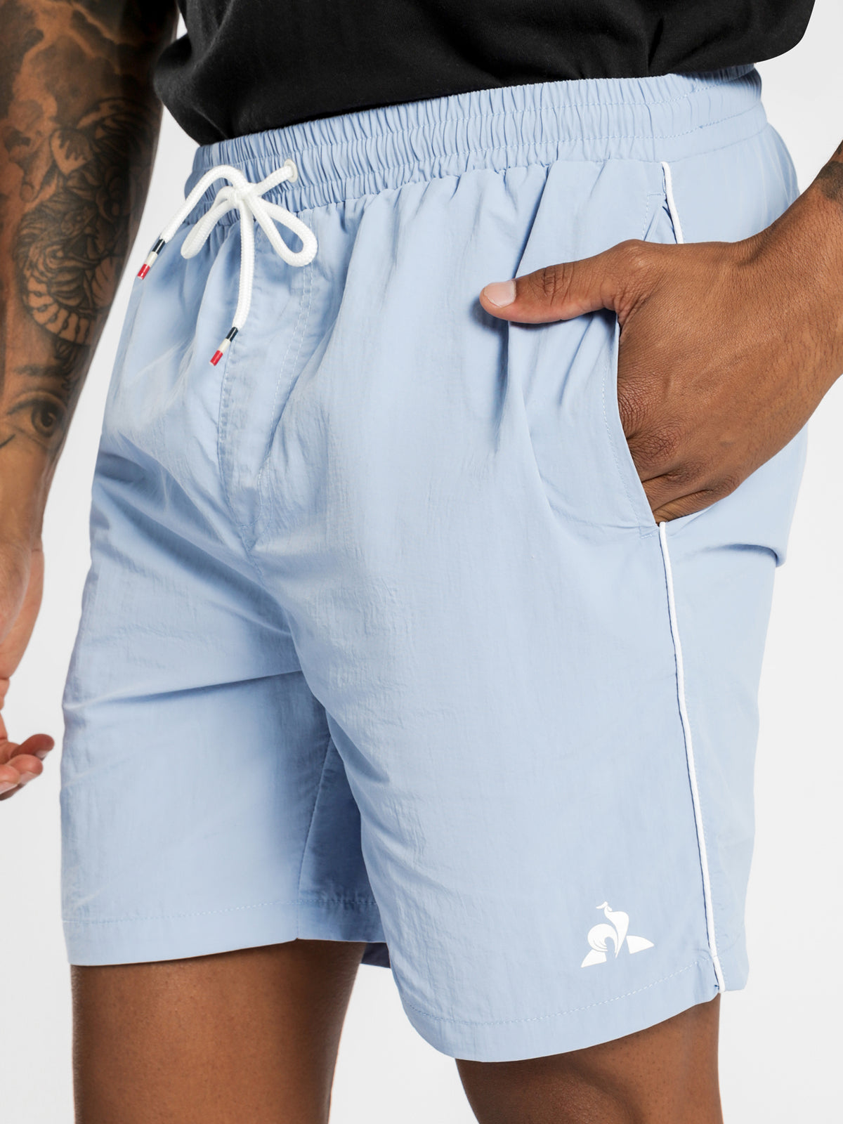 Concurrent Shorts in Light Blue