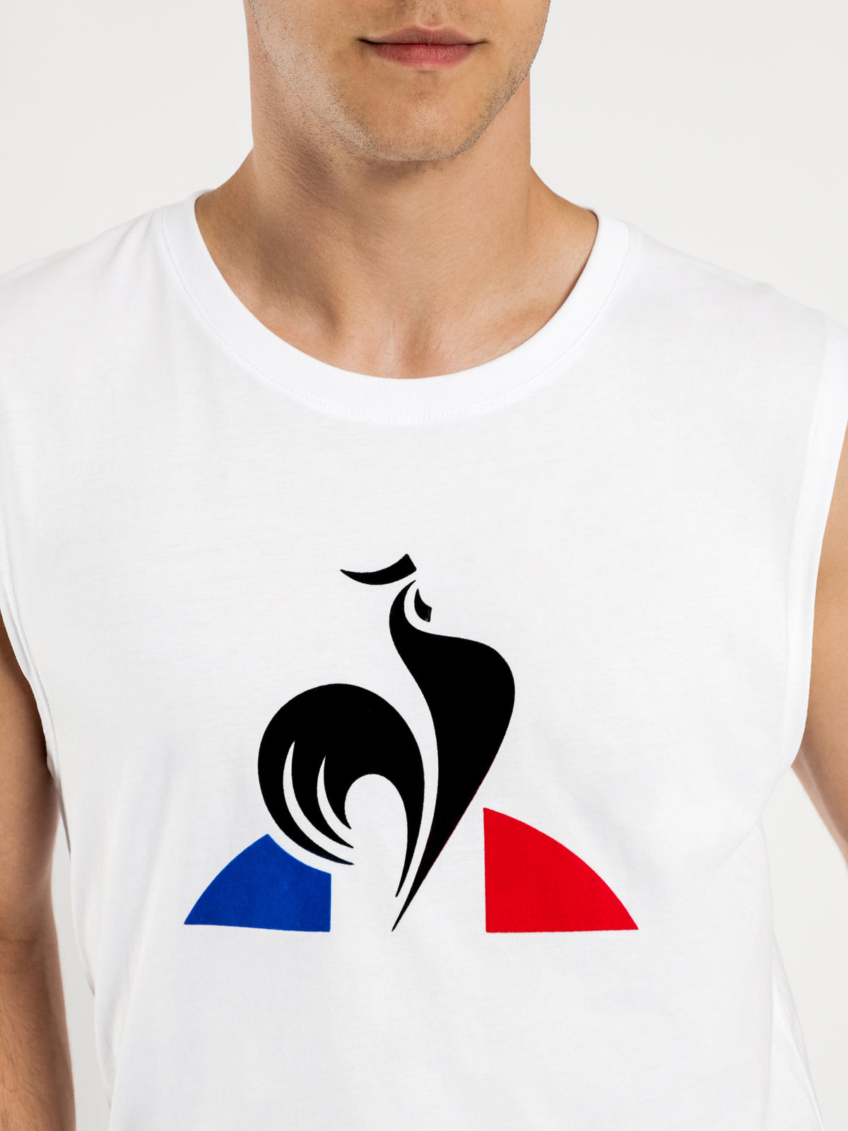 Essentiel Logo Muscle T-Shirt in White