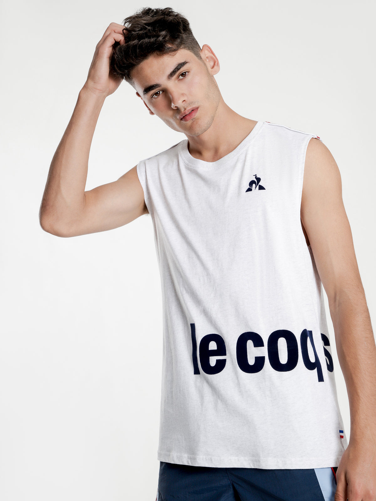 Lucas Muscle T-Shirt in Snow Marle
