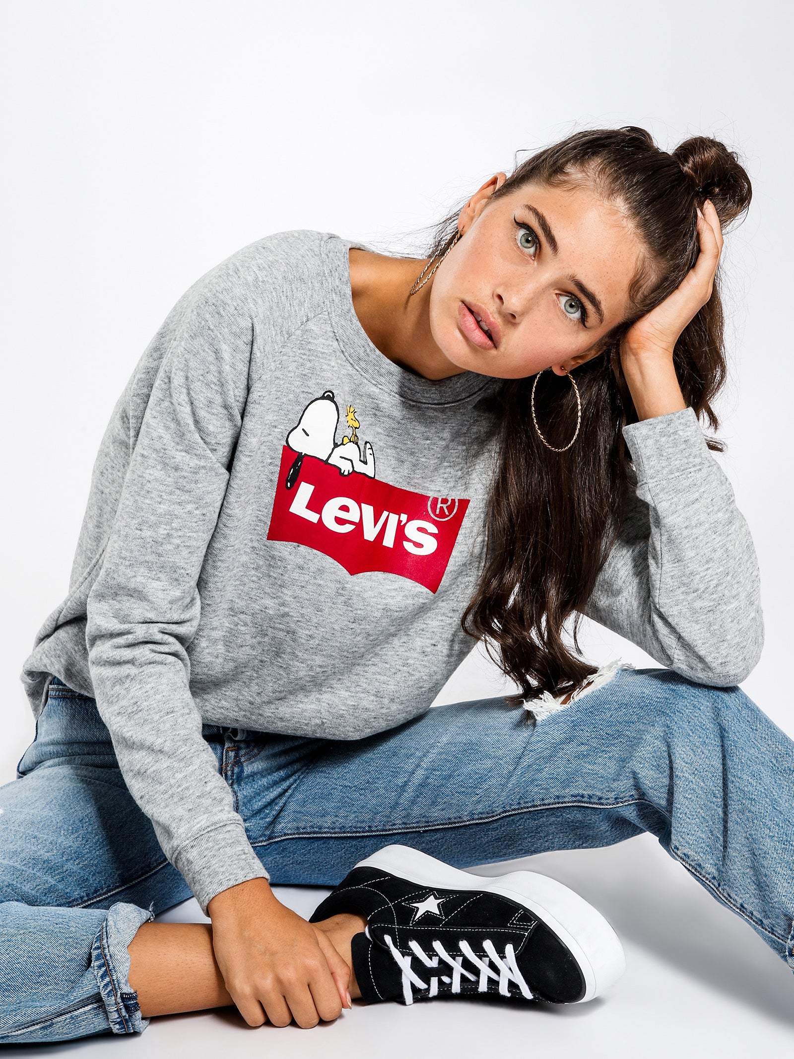 Relaxed Graphic Crew Sweatshirt