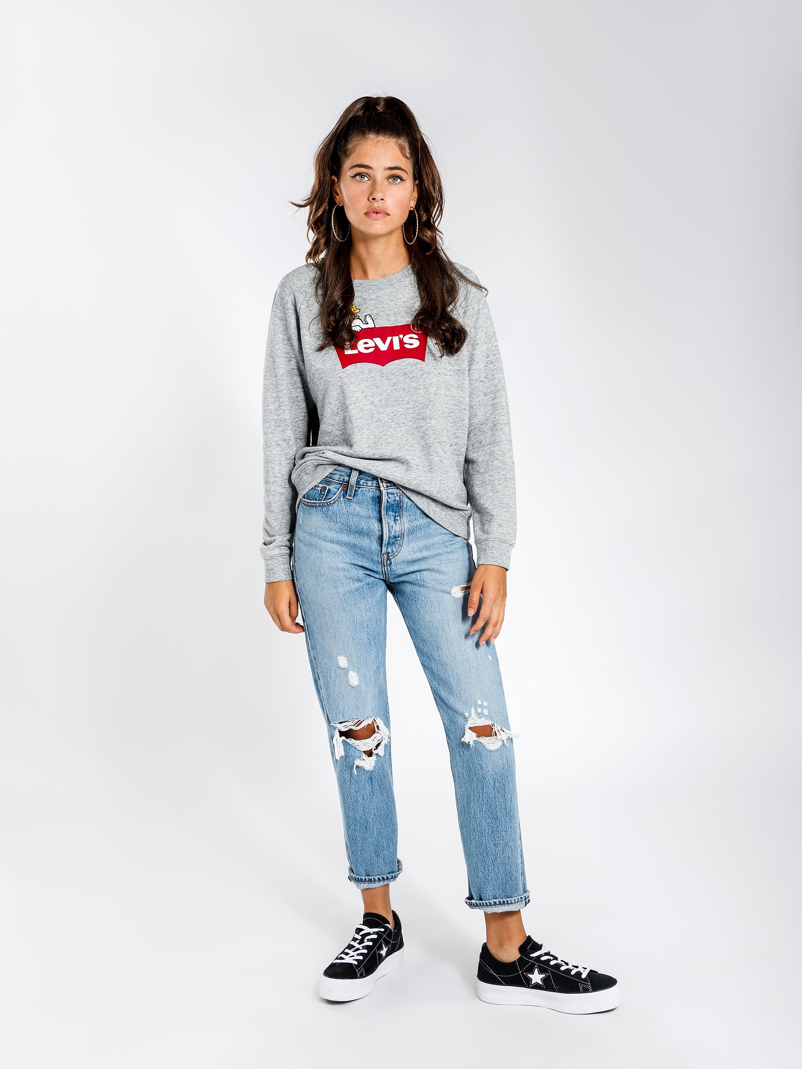 Relaxed Graphic Crew Sweatshirt