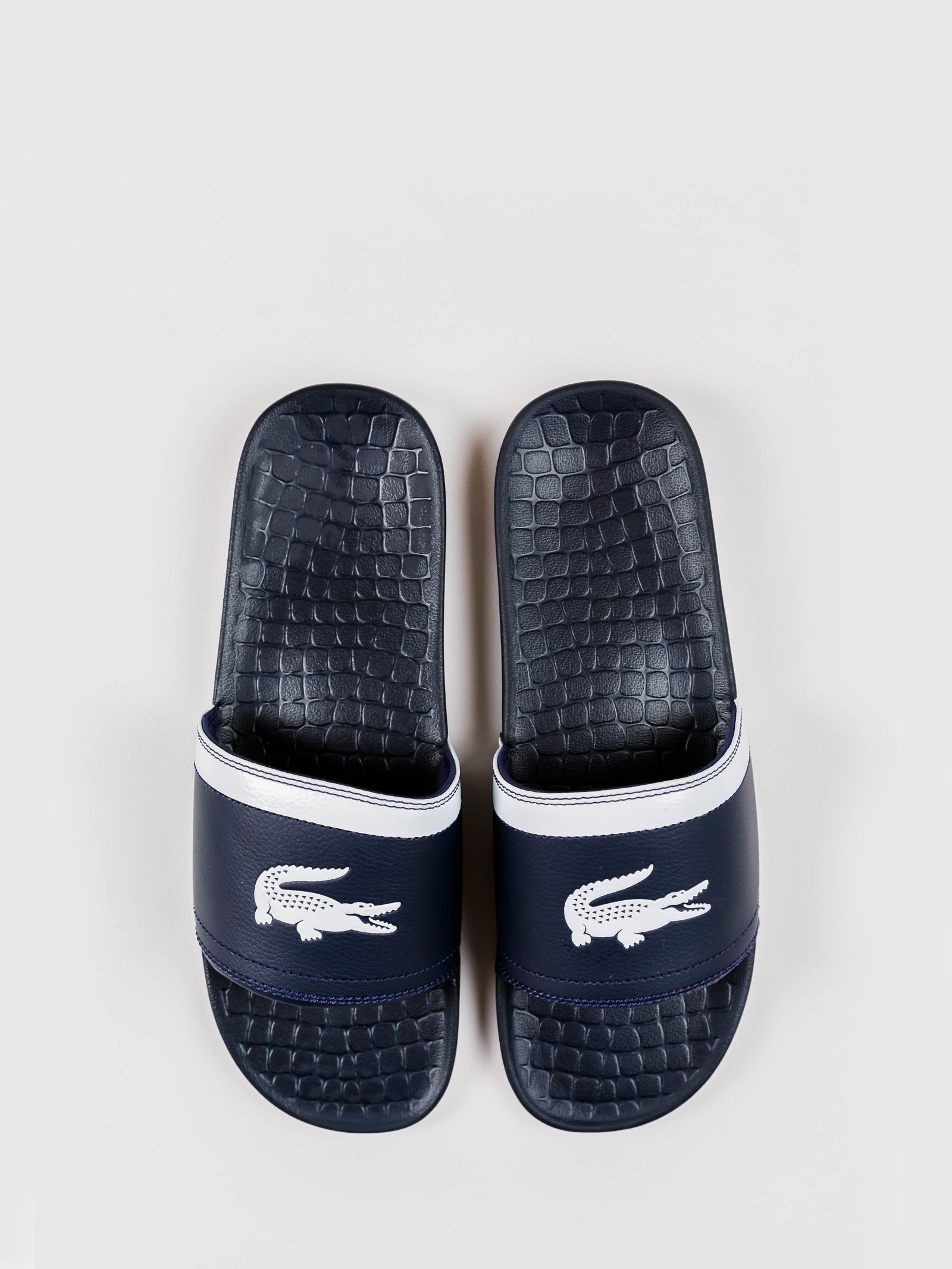 Lacoste Mens Fraisier Slides Navy Glue Store