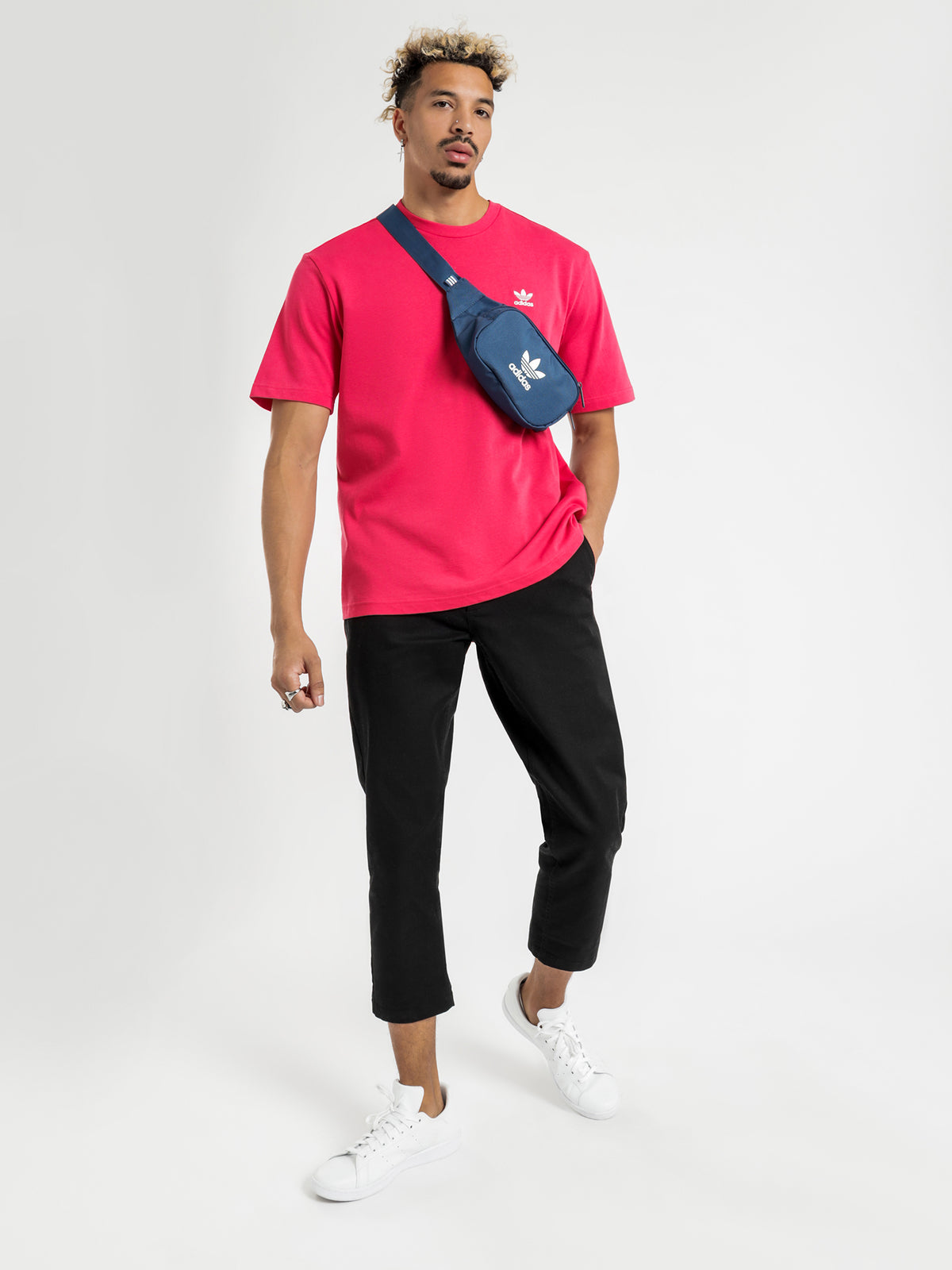 Originals Trefoil Boxy T-Shirt in Power Pink