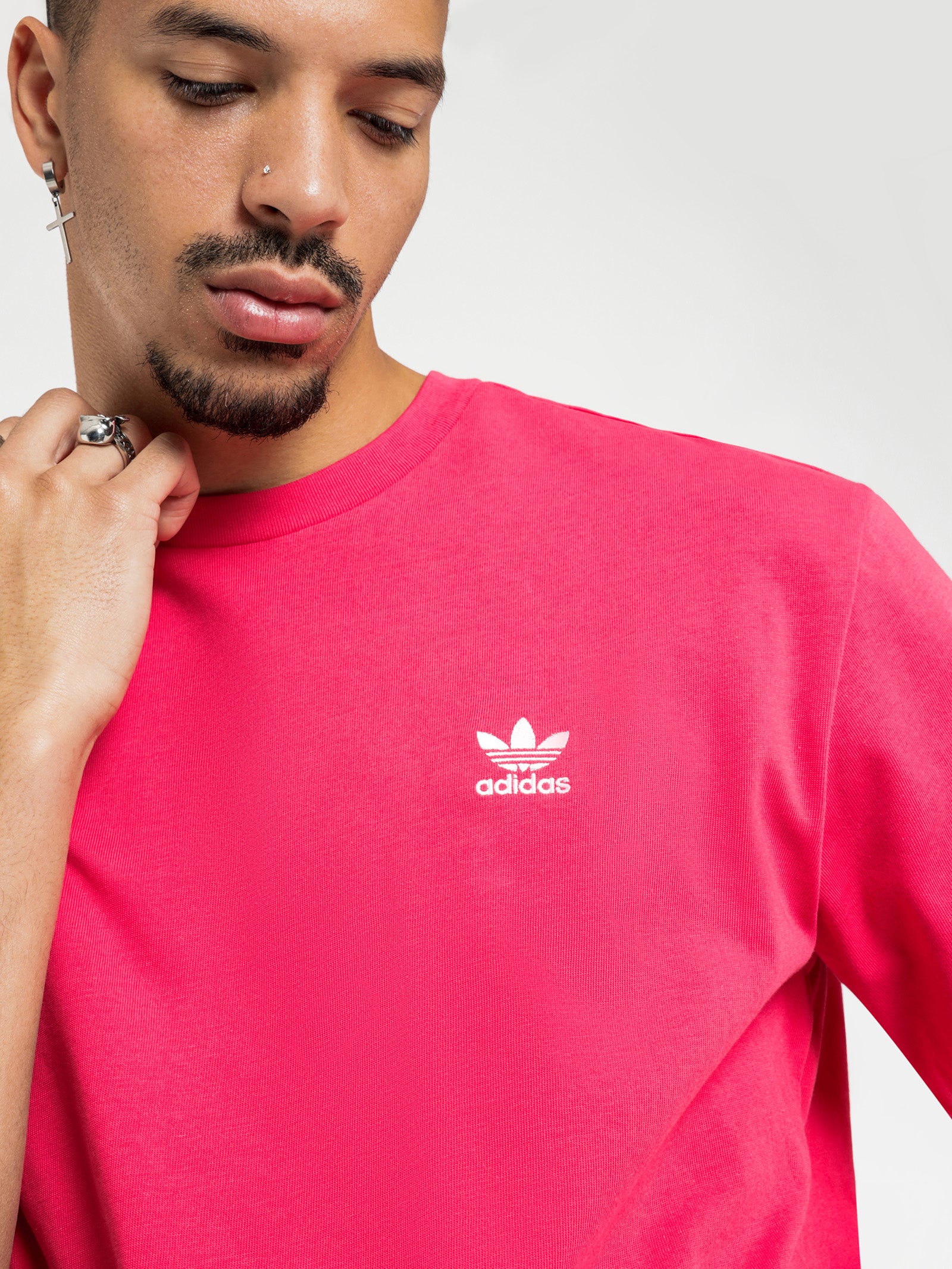 Adidas Originals Trefoil Boxy T-Shirt Pink | Glue Store