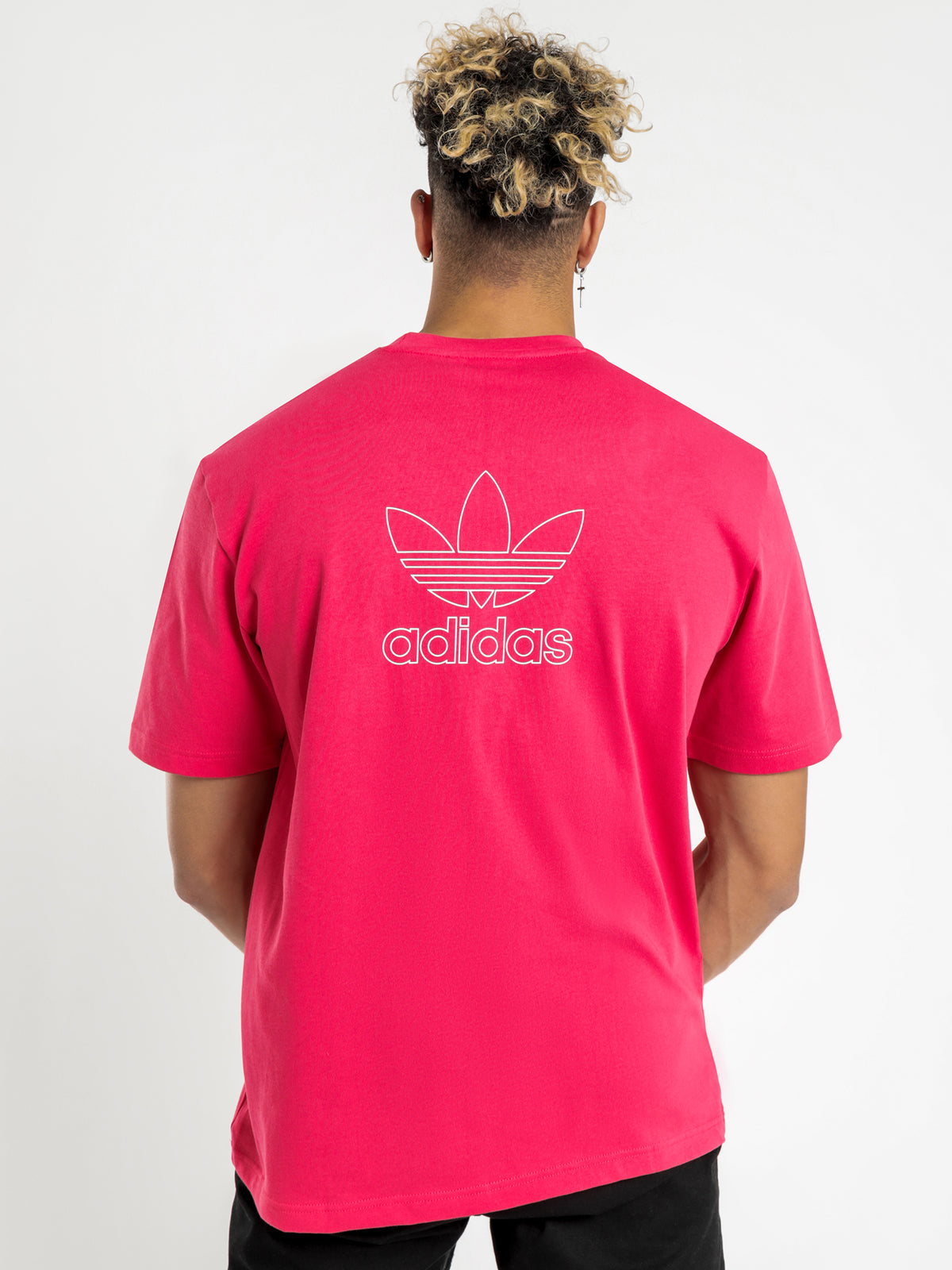 Originals Trefoil Boxy T-Shirt in Power Pink