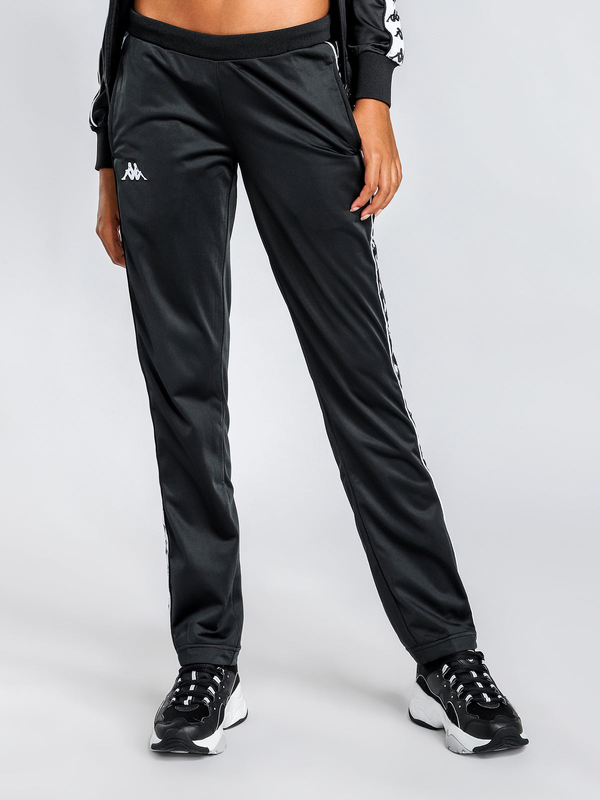 222 Banda Wastor Track Pants in Black and White